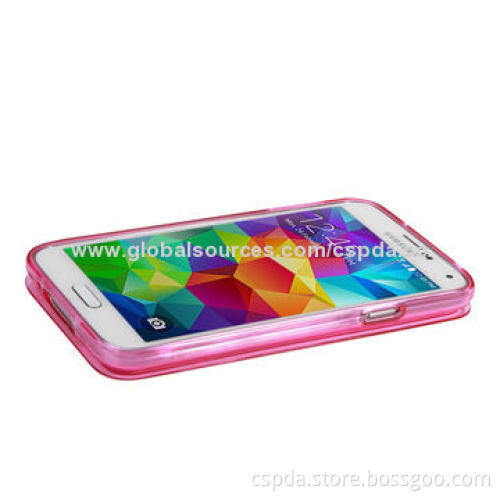 Fast Deadline Folio Style TPU Mobile Phone Case for Samsung Galaxy S5, Different Colors Welcomed